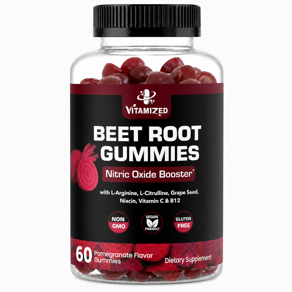 Beet Root Gummies with Grape Seed Extract - 60 Count