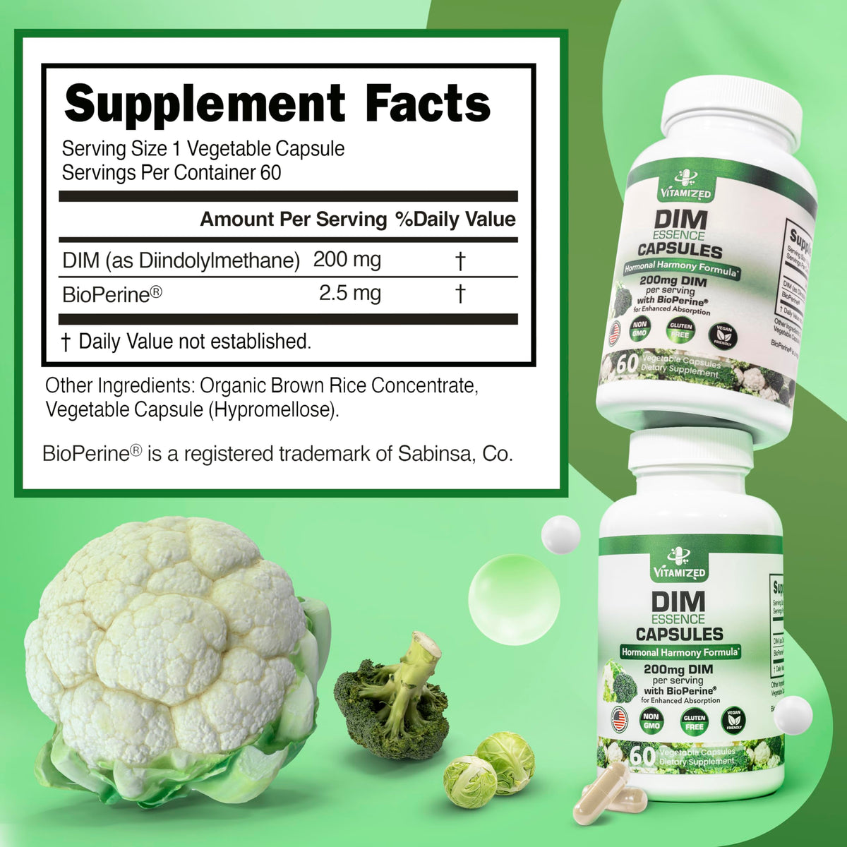 DIM Essence Capsules, 200 mg - 60 Count