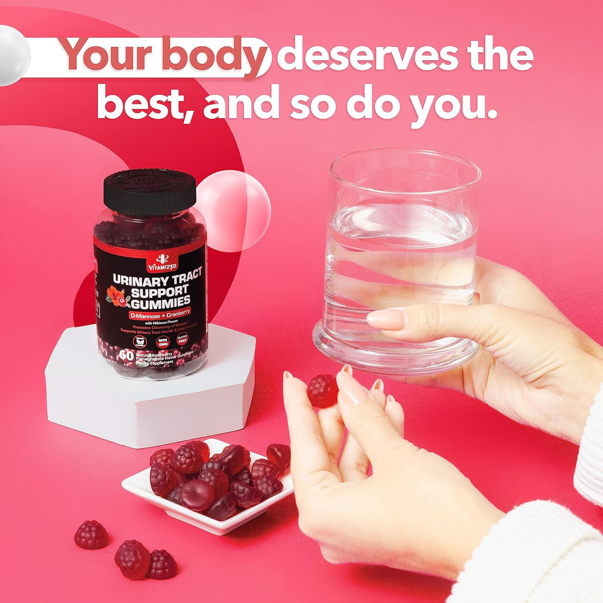 D-Mannose + Cranberry Gummies