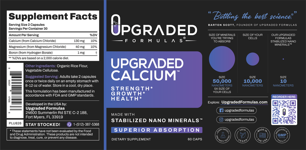 Upgraded Calcium 60 ct Capsules