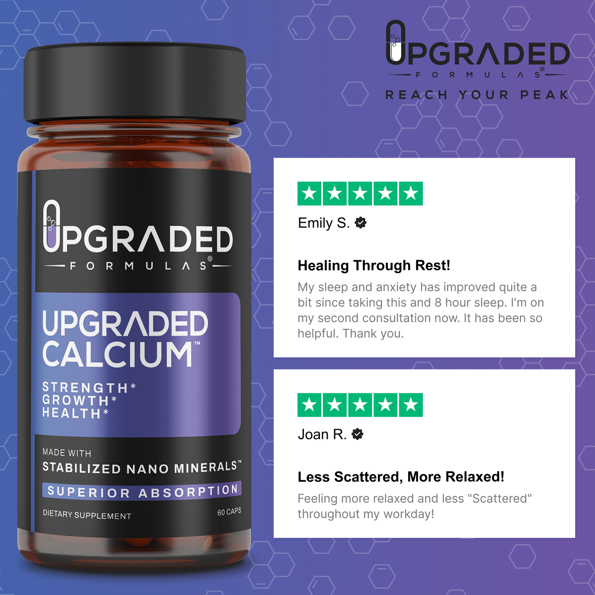 Upgraded Calcium 60 ct Capsules