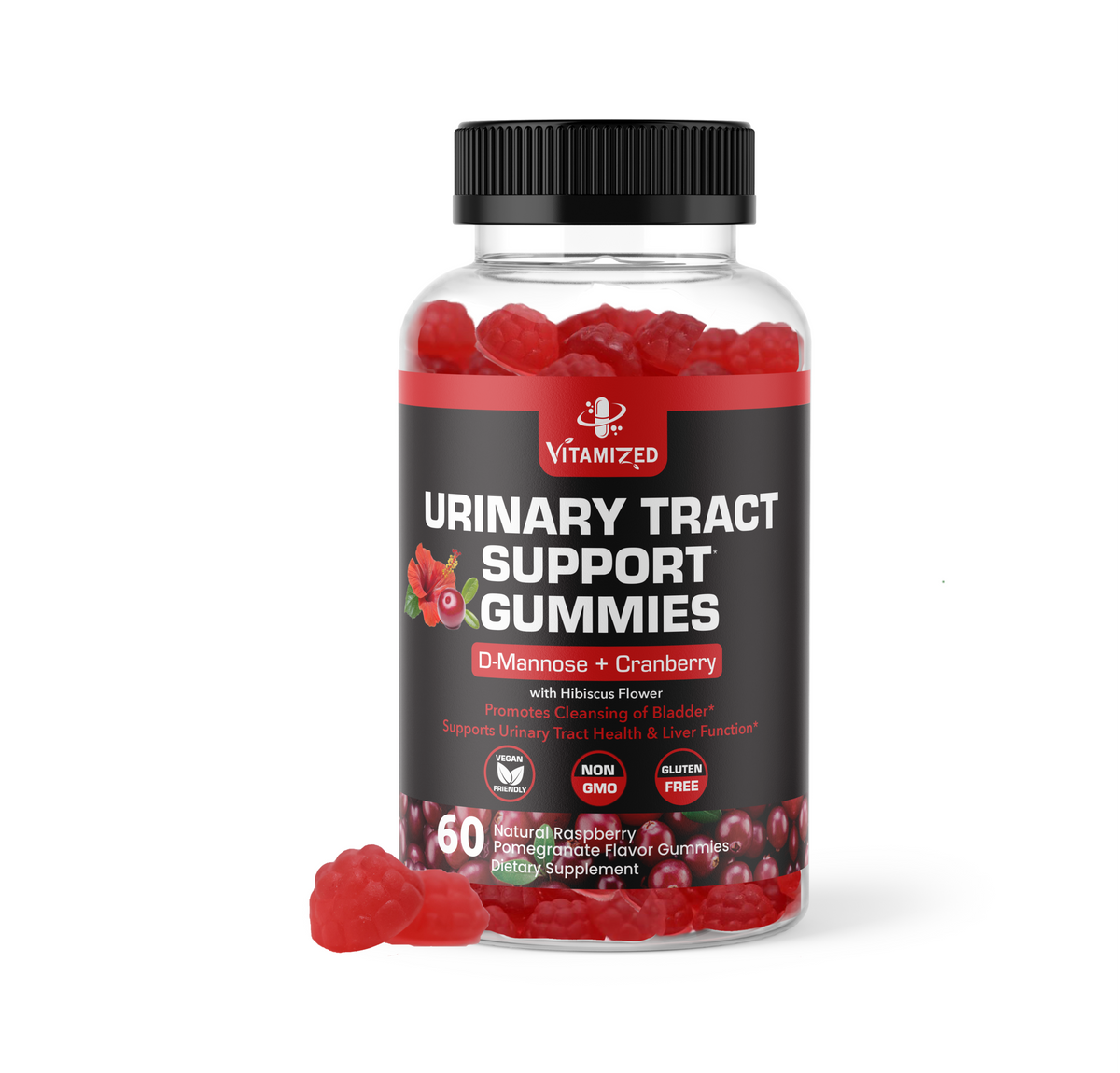 D-Mannose + Cranberry Gummies