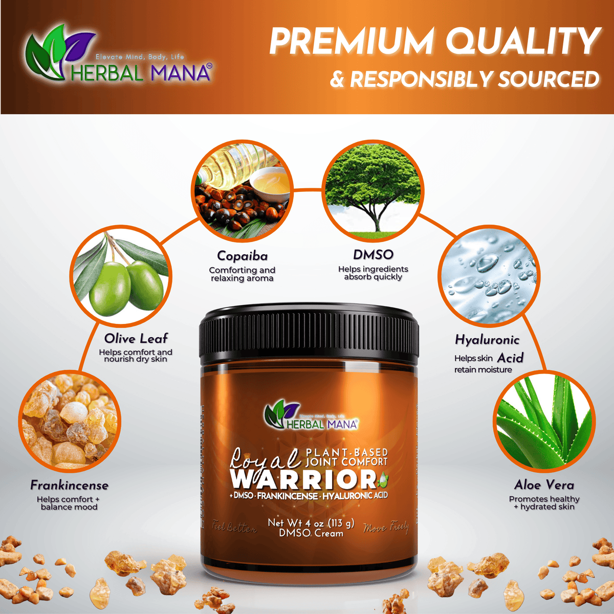 Frankincense DMSO Cream for Joint Pain | Royal Warrior